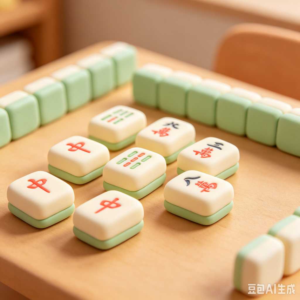 floral design mahjong set